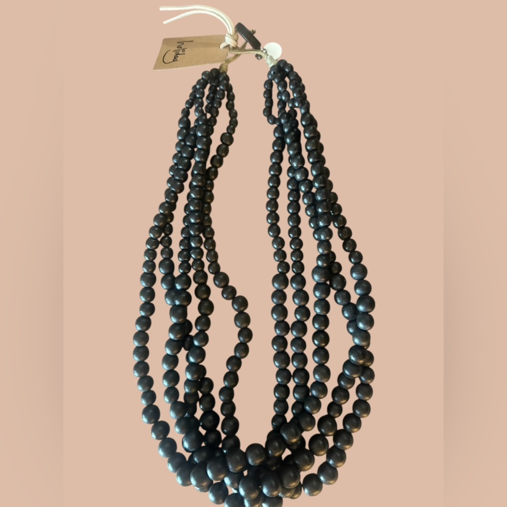 NWT Australian brand Holiday Trading Co. Borneo Necklace-espresso